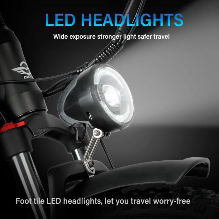 Ebike New BLJ DP-2603 3000W Dual Motor 52V 32AH Battery, Front and Rear Shock Absorption, 26-inch Snow Tires, Adult E-Bicycle.