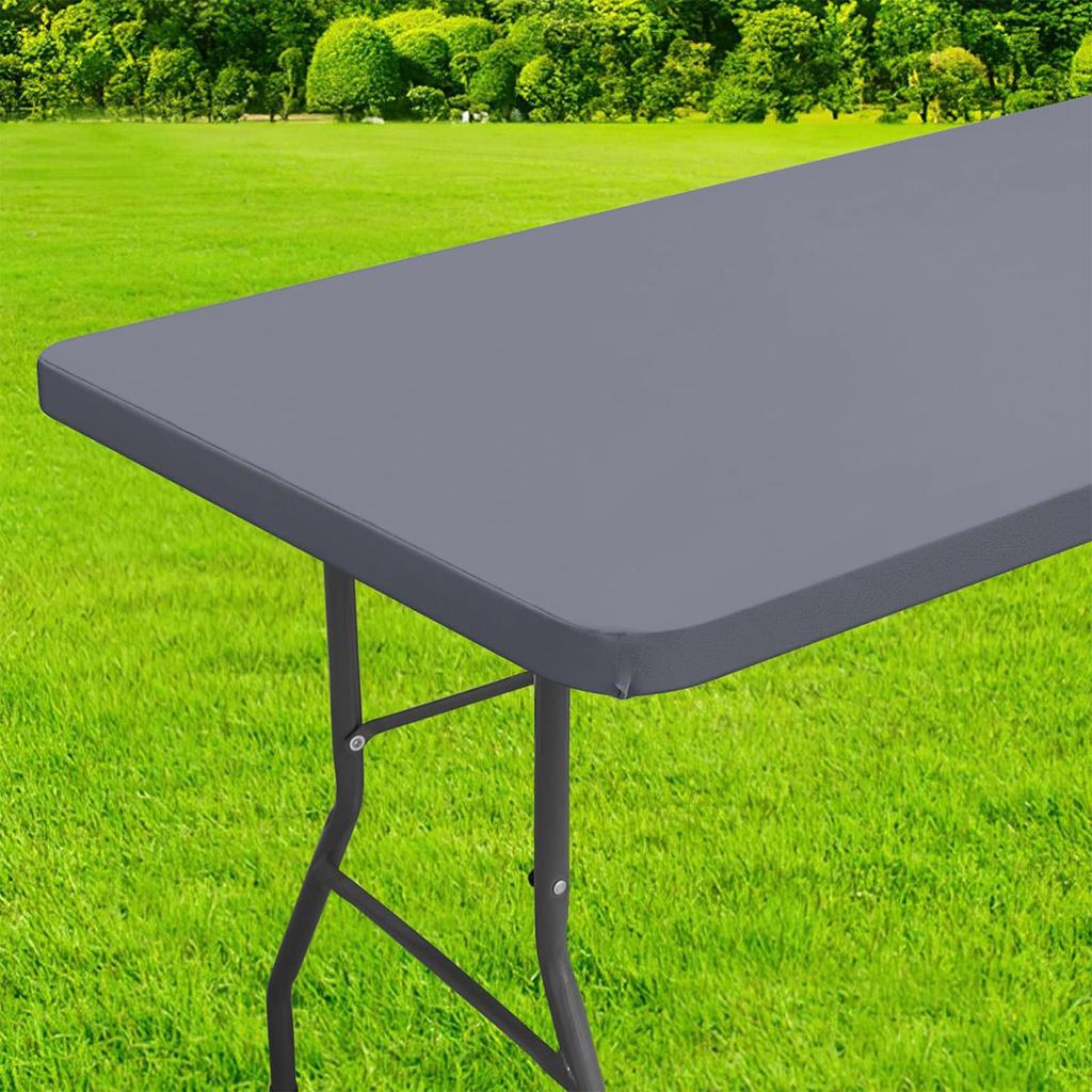 30*48 Inch ISpandex Picnic Tables Cloth, Elastic Fitted Tablecloths For Rectangle Tables, Stretch Washable Patio Table Cover