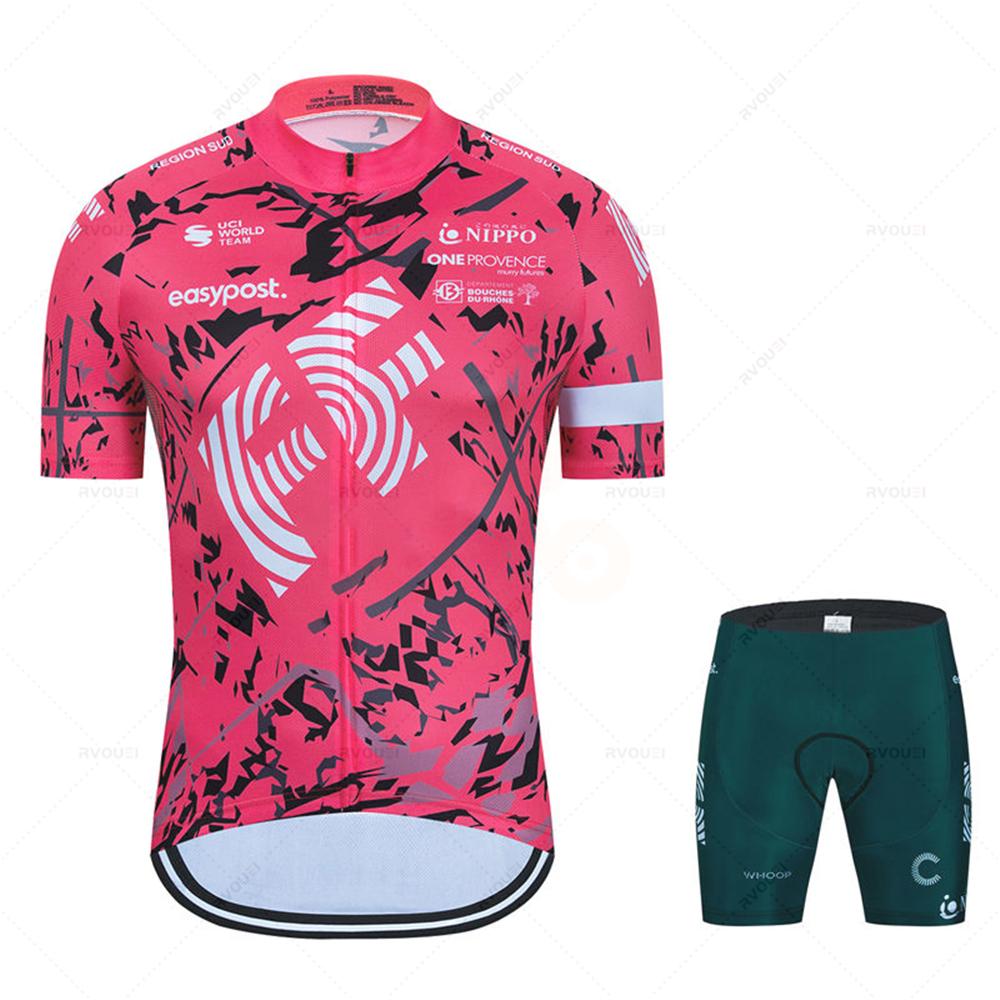 Summer Cycling Clothing Team Ropa Ciclismo Hombre Short Sleeve Cycling Jersey Set Mtb Bike Man Uniforme Maillot Bicycle