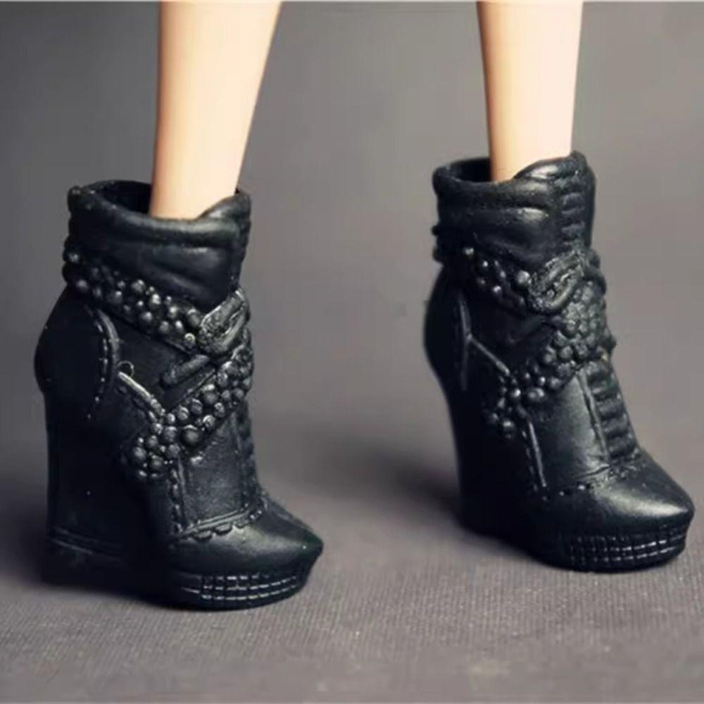 Original High Heels Shoes Quality Super Model Boots High Quality 1/6 Doll Shoes  Doll Accessories