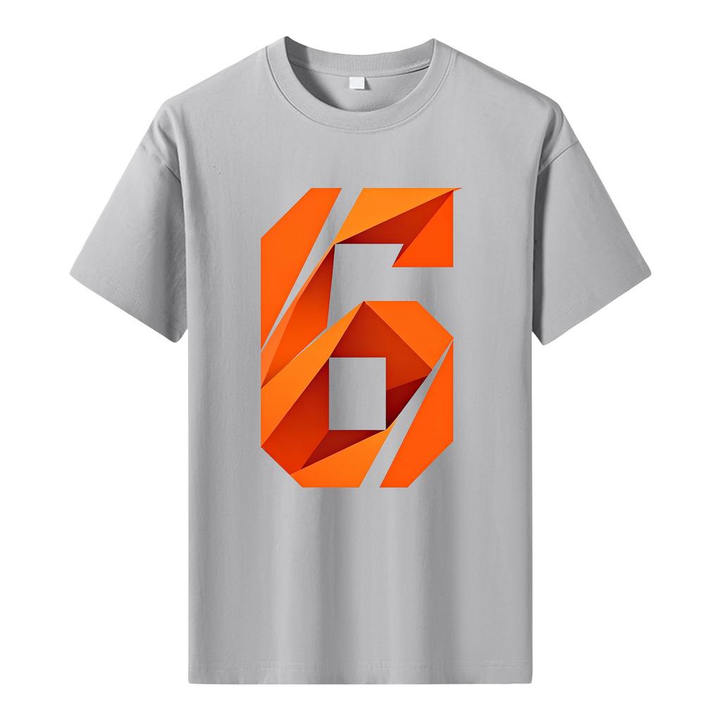 Мужская футболка с коротким рукавом с принтом Мужская свободная повседневная футболка с коротким рукавом