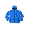 Solid Color Casual Hooded Zipper Down Jacket Men Jackets Blue 541457-406