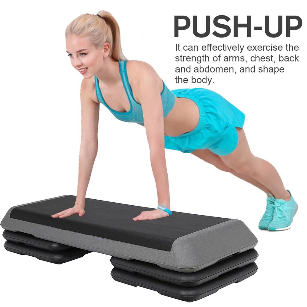 Нескользящий педальный степпер для йоги, тренажерный зал, тренировки, фитнес, аэробика, степ-оборудование, нагрузка 110 см, 4 подставки, фитнес-аэробика, степ, новый