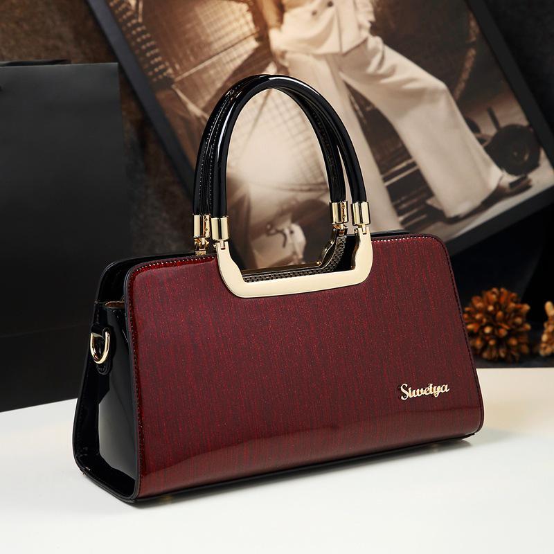 "2025 New Fashion Simple Leather Handbags: One-Shoulder Crossbody Bags for Women"