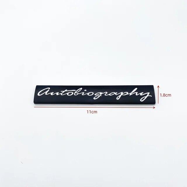 3D ABS буквы автобиография багажник издание эмблема для Land Rover автомобиль боковой значок логотип наклейка хром серебристый черный красный