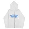 Gothic Zip Hoodie Couples Unisex Sporty Sweatshirt Loose Fit