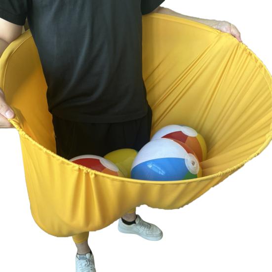 Игра во дворе "Бабушкины штаны" с 2 прыгучими мячами, ловля мяча на улице, гигантские штаны, для детей, взрослых, семейного воссоединения, тимбилдинга, вечеринки