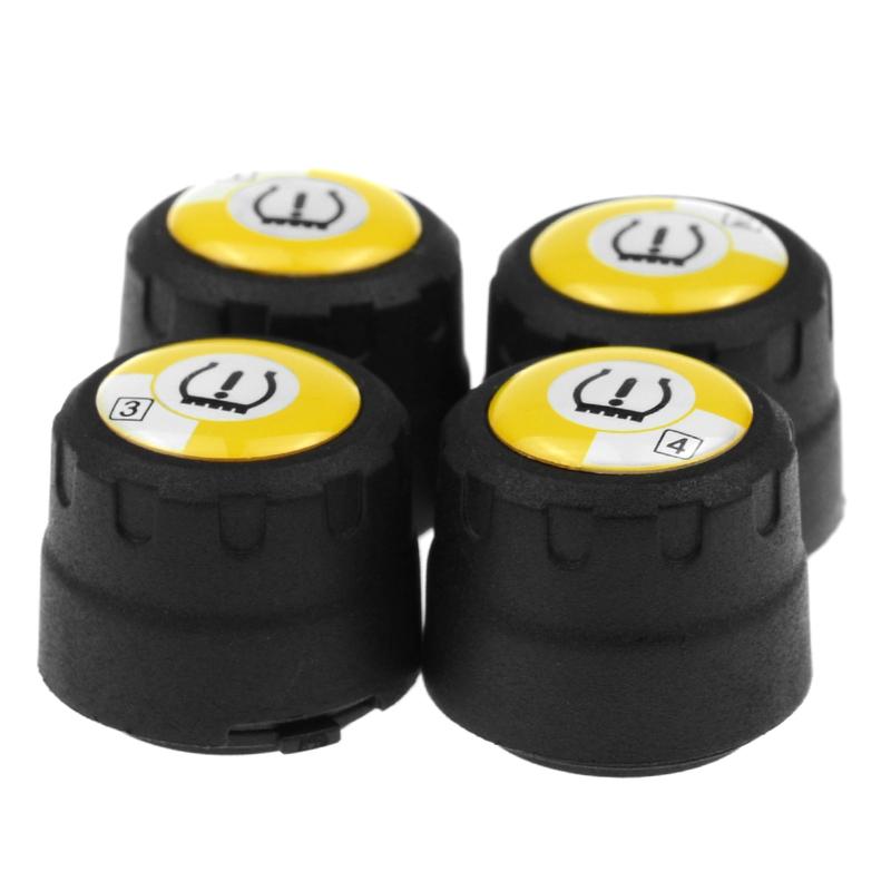 Bluetooth 5.0 TPMS v4.0 Car Tire Pressure Monitor System With 4 Sensors For iOS Android Mobile Phone APP Monitoring Alarm