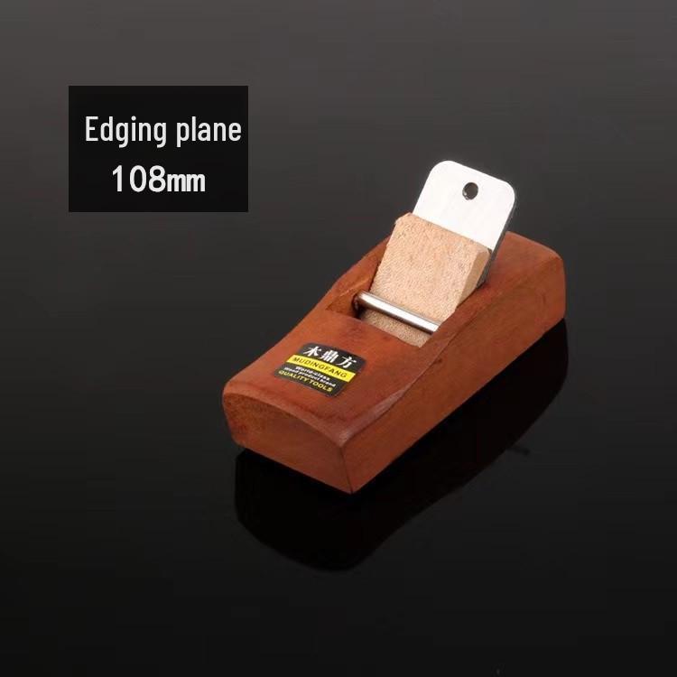 108MM Wooden Handheld Mini Woodworking Plane - Mahogany Square Trim Plane Knife Without Handle