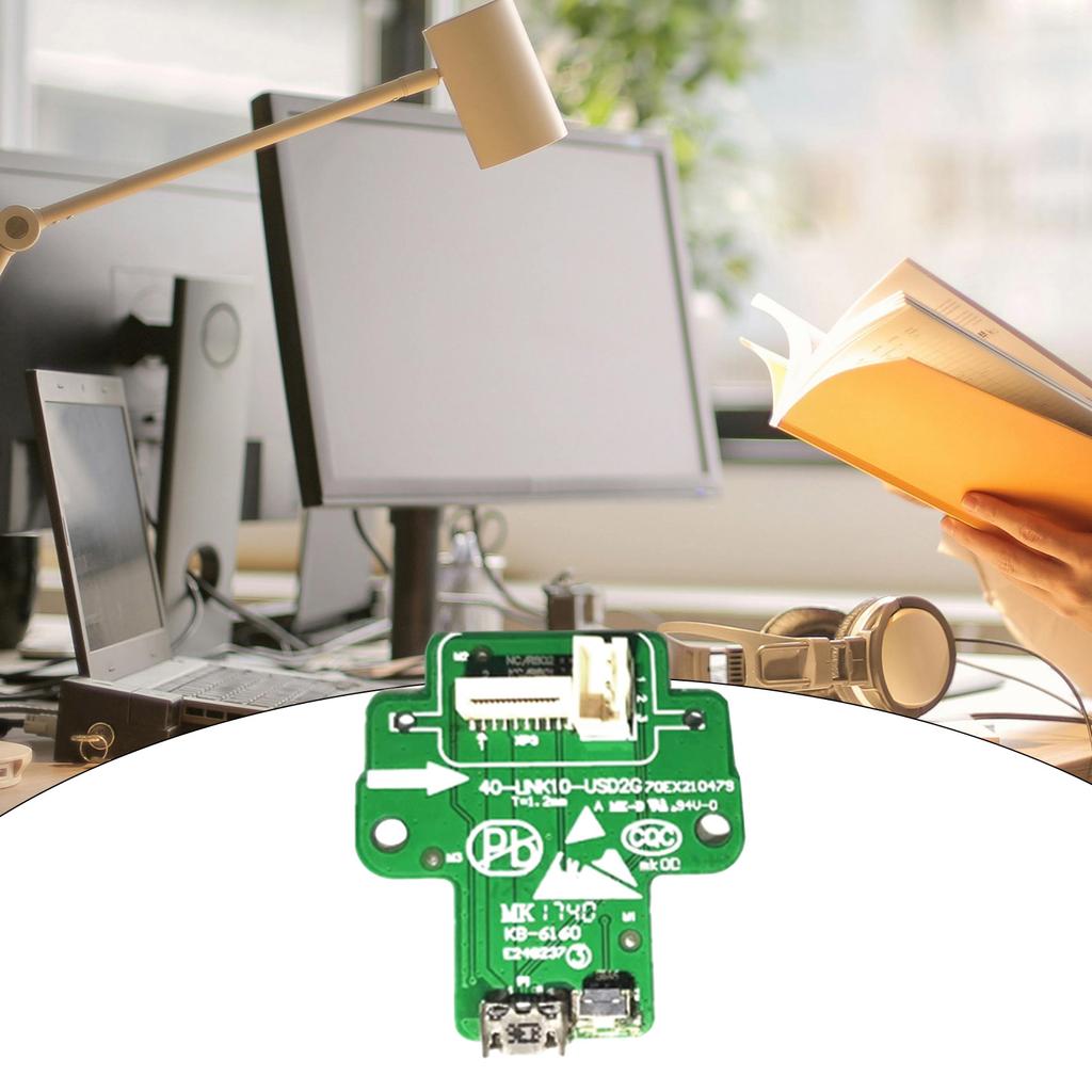 Плата печатной платы порта зарядки Micro USB для динамиков JBL Link 10, зеленая, высокопрочная запасная часть