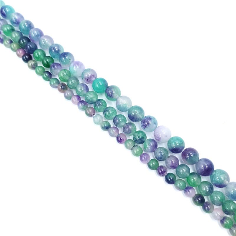 6/8/10 мм плавающий цветок нефритовый камень бусины для изготовления ювелирных изделий DIY браслеты ожерелья свободные бусины-разделители бусины из натурального камня ювелирные аксессуары