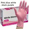 10/20/50/100 одноразовых нитриловых перчаток, водонепроницаемых, без латекса, без пудры, со светящейся батарейкой, подходят для уборки дома и кухни