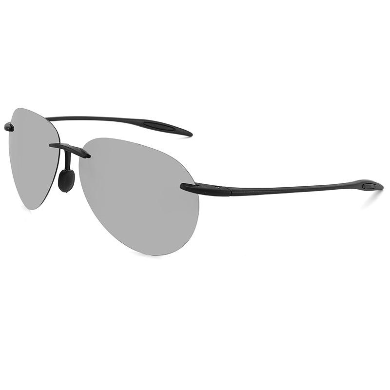 Frameless polarized toad sports glasses men driving shading sunglasses UV protection sunglasses fishing glasses