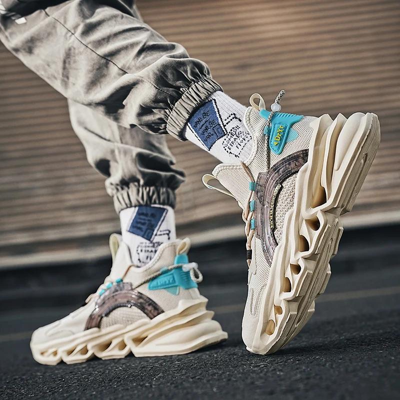 Мужская обувь Кроссовки Мужские теннисные туфли Роскошные мужские повседневные кроссовки для бега Дышащие модные мокасины Кроссовки для мужчин