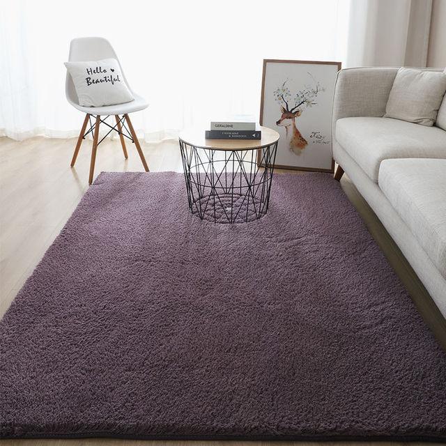 Современный толстый пушистый ковер для гостиной, журнальный столик, татами для спальни, нескользящий впитывающий белый напольный коврик, коврики для входа в ванную комнату