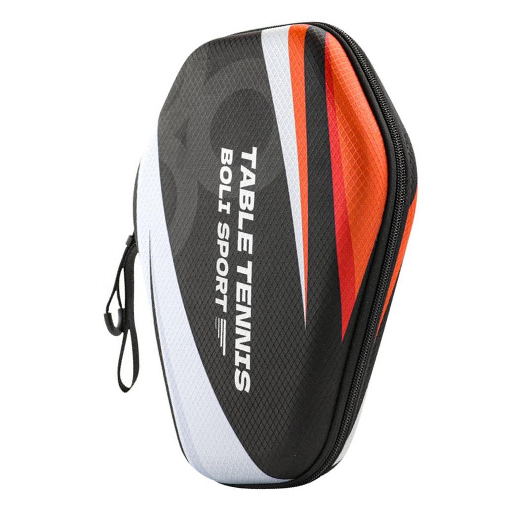 Waterproof Table Tennis Racket Bag EVA Ping Pong Paddle Hard Case Hexagonal Table Tennis Bat Cover
