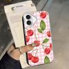 Чехол-накладка на заднюю панель телефона с узором "вишневая клетка" для iPhone 17 Pro Max 13 Pro XR 11 14 Air XS 16 12 15 Plus