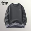 JEEP SPIRIT Men's Thermal Fleece Crew Neck Sweatshirt