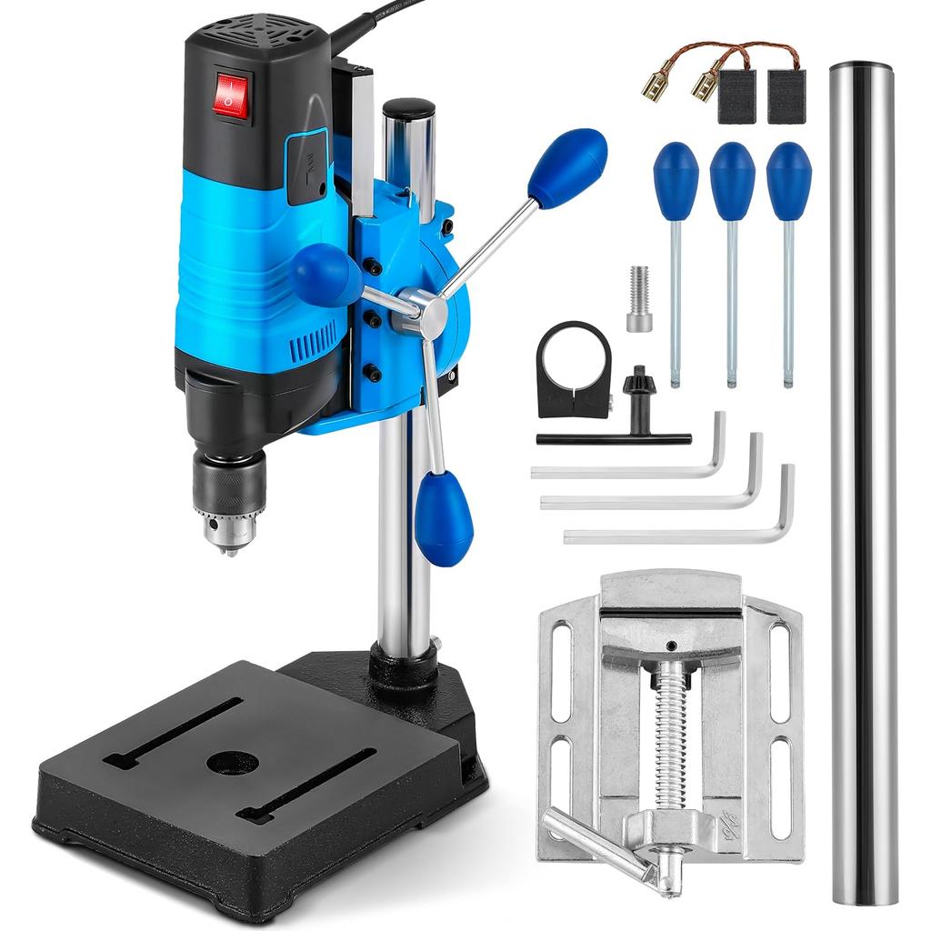 Bonvoisin Bench Drill Drill Rotation Speed With Woodworking Soft Metal Grinding Drill Bit Compatible with Drill, Press, Chuck, 100V, Multi-Function,