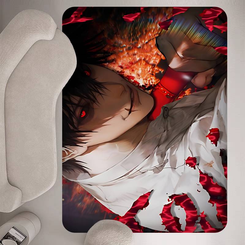 Kaisen Toji Anime Floor Mat Rectangle Anti-slip Home Soft Badmat Front Door Indoor Outdoor Mat Welcome Doormat