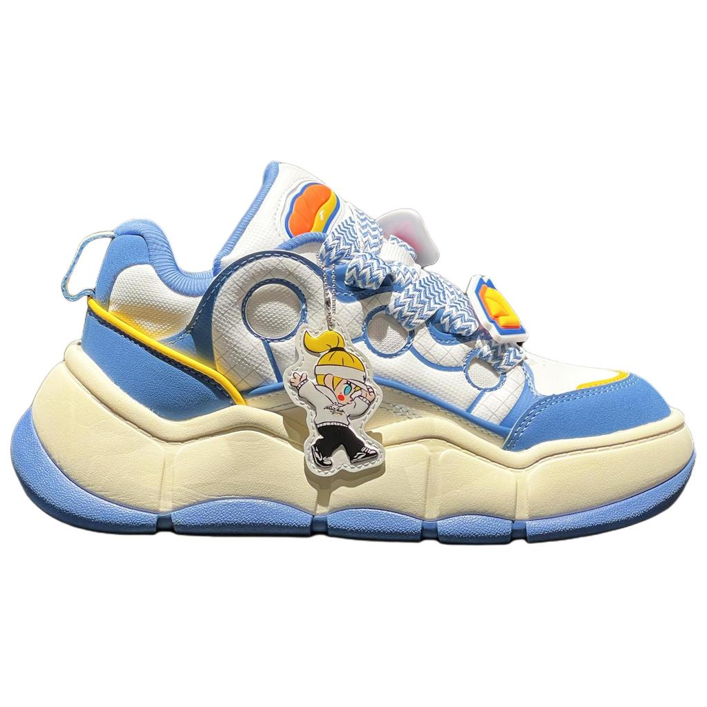 POP MART x Anta Special Scented Sachet Slip Resistant Abrasion Resistant Low top Skateboard Shoes Women's Blue Beige 122518072X-1