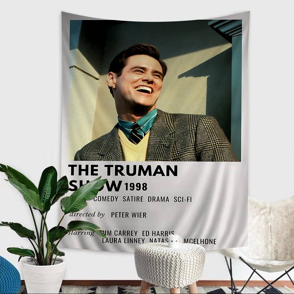 Movie The Ttruman Sshow Tapestry Art Printing Art Science Fiction Room Home Decor Wall Art Decor
