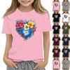Футболки для малышей, девочек и мальчиков, детские футболки с короткими рукавами и принтом для мальчиков и девочек 1-12 лет