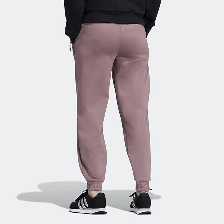 Adidas Однотонные вязаные спортивные брюки с логотипом на манжетах, женские брюки, коричневые, IB2755