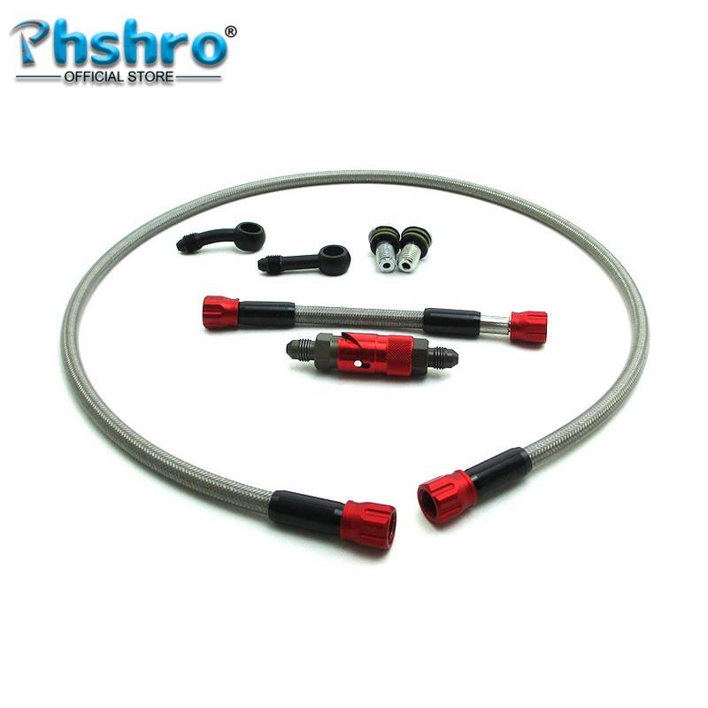 Phshro Front Brake Hose Line Quick Release Adapter Kit For Pit Dirt Bike Motard