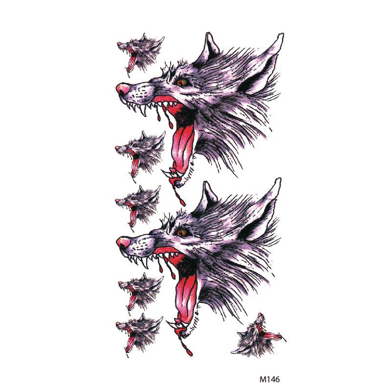Customize Wolf Dragon Spider Scorpion Animal Temporary Tattoo Designs for Man