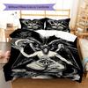 Baphomet Pattern Bedding,Quilt Set Quilt Cover Pillowcase Home Birthday Gift (1 * duvet cover + 2 * pillowcase, without core)