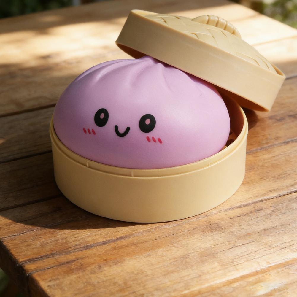 Worker Decompression Toy Popular Simulation Big Bun Kneading Music With Steamer Decompression Flour Ball Slow Rebound Prank