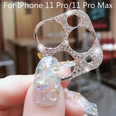 Блестящий металлический блестящий защитный чехол для объектива камеры телефона для IPhone 14 13 11 Pro Max Iphone11 Iphone 11Pro, защитная крышка для объектива камеры