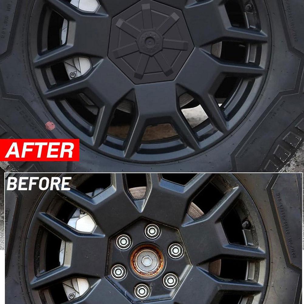 Крышки ступицы колеса автомобиля Крышка для Tesla Cybertruck 2024 Аксессуары для колес автомобиля 4 шт. Крышки центра покрышки с полным покрытием