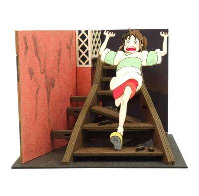 Sankei Studio Ghibli Мини Унесенные призраками Тихиро бежит по лестнице Бумажная модель MP07-118