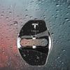 IASD9 4PCS Car Door Lock Protective Covers Stainless Steel Door Lock Cover For Tesla Model Y Model 3 2017-2023 / MODEL3 Highland 2024