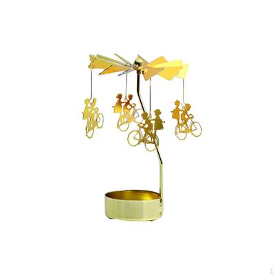 Вращающийся подсвечник Aureate Metal Tealight Candlestick Decoration Romantic для праздничного стола