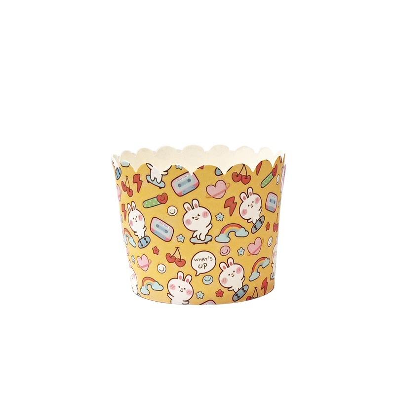 Формочки для маффинов, термостойкие, для выпечки в духовке, из антипригарной бумаги, для приготовления на пару, бытовые, средние, бумажные тарелочки, средние, механические, 50 шт