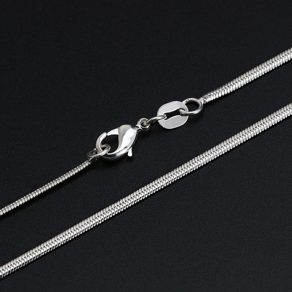 Модная серебряная плоская змеиная цепь шириной 2 мм, ожерелье, ювелирные гифки
