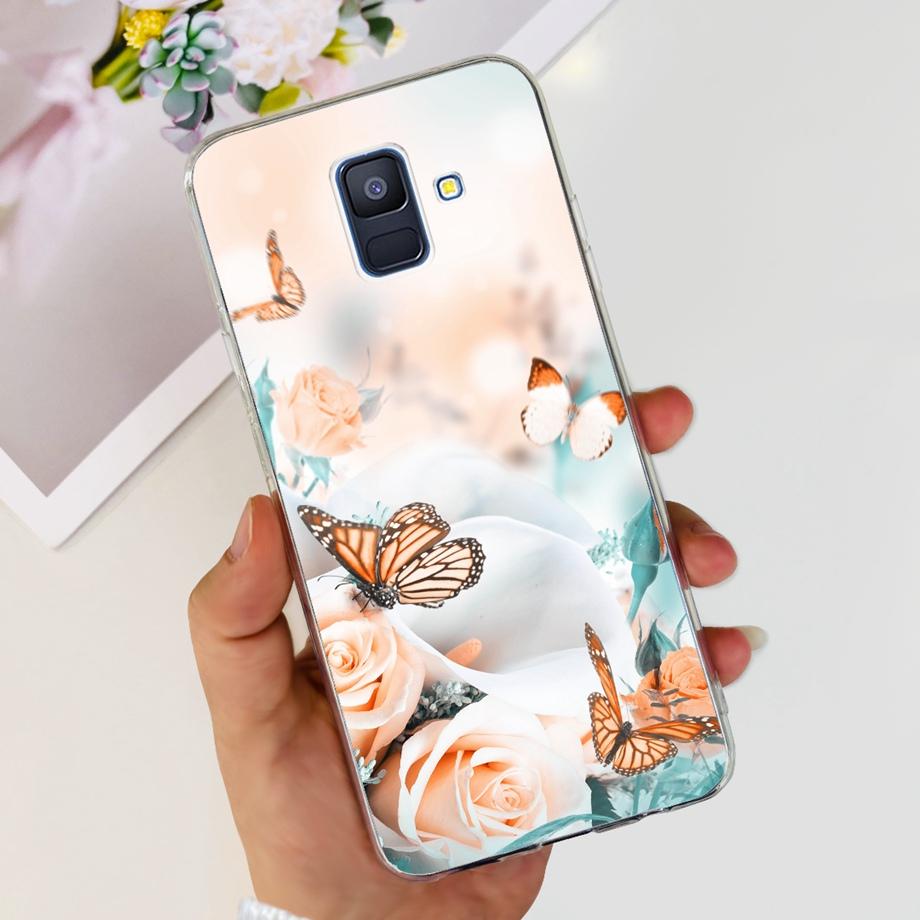 Чехлы для Samsung Galaxy A6 2018 задняя крышка телефона SM-A600 A600F для samsung A6 plus 2018 A605 A605F A6+ Fundas защитный чехол