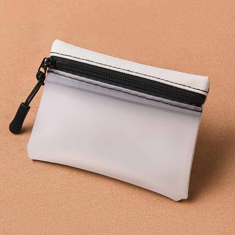 Мини-мешочек для мелочи, простой и портативный, высококачественный тканевый органайзер, на молнии, маленький кошелек, отделение для карт, детский кошелек для монет для студентов.