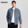Mark Fairwhale Мужская джинсовая рубашка-overshirt в американском ретро-стиле
