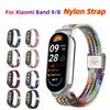 Nylon Braid Strap For Xiaomi Band 9 8 MiBand 9 8 Colorful Smart Band Replacement Bracelect Belt For Xiomi Band9 Band8 Watchband