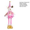 Christmas Gnome Plush Doll Retractable Legs Santa Claus Snowman Elk Ornament Adjustable Standing Figurine Decoration