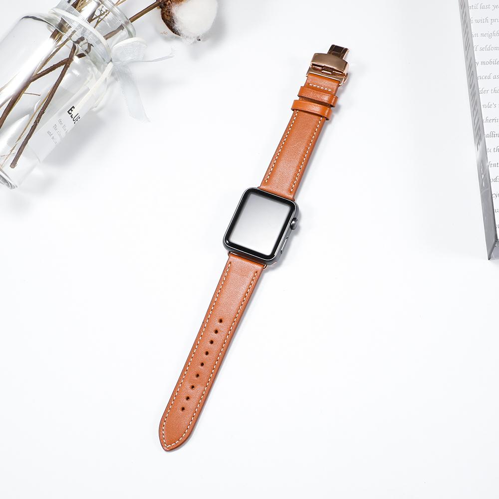 Кожаный ремешок для Apple Watch band 45мм 41мм 44мм 40мм 42мм 46мм ultra2 3 49мм браслет correa band iWatch series 8 7 SE 9 10 11