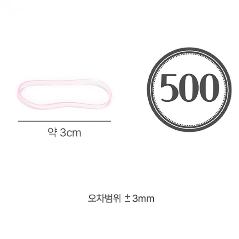 Daiso Прозрачные Пастельные ТПУ Резинки Набор из 120 шт.