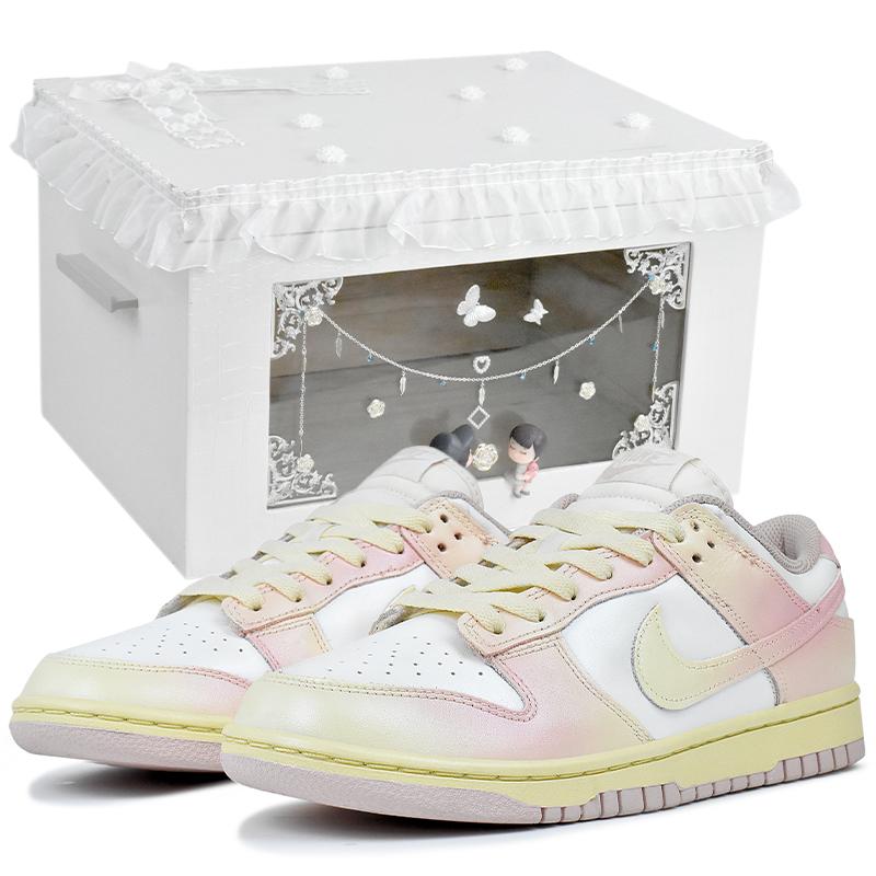 Nike Кроссовки Dunk из износостойкого материала, низкие, для скейтборда, женские DD1503-601(Team1676-S-BOX)