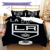 Los Angeles Kings Pattern Bedding Set Quilt Cover Pillowcase Home Decor Gift (1 * duvet cover + 2 * pillowcase, without core)