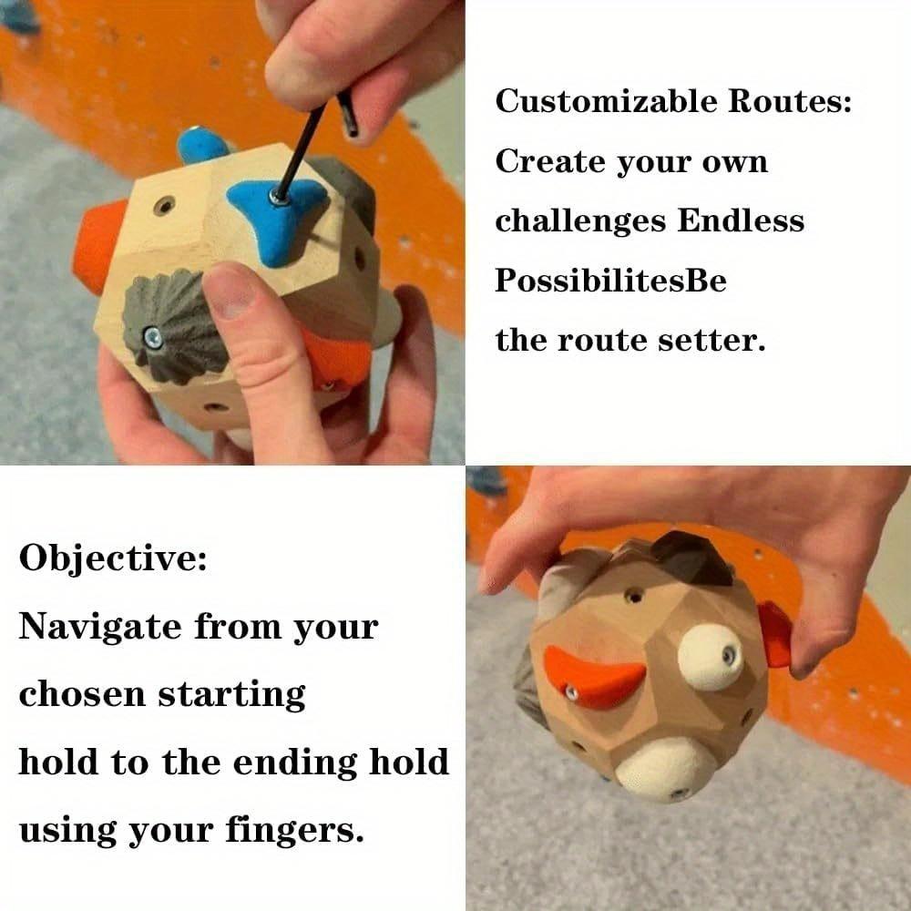 Compact ABS Climbing Exercise Block For Enhancing Finger Flexibility And Grip Control Travel Friendly Climbing Trainer