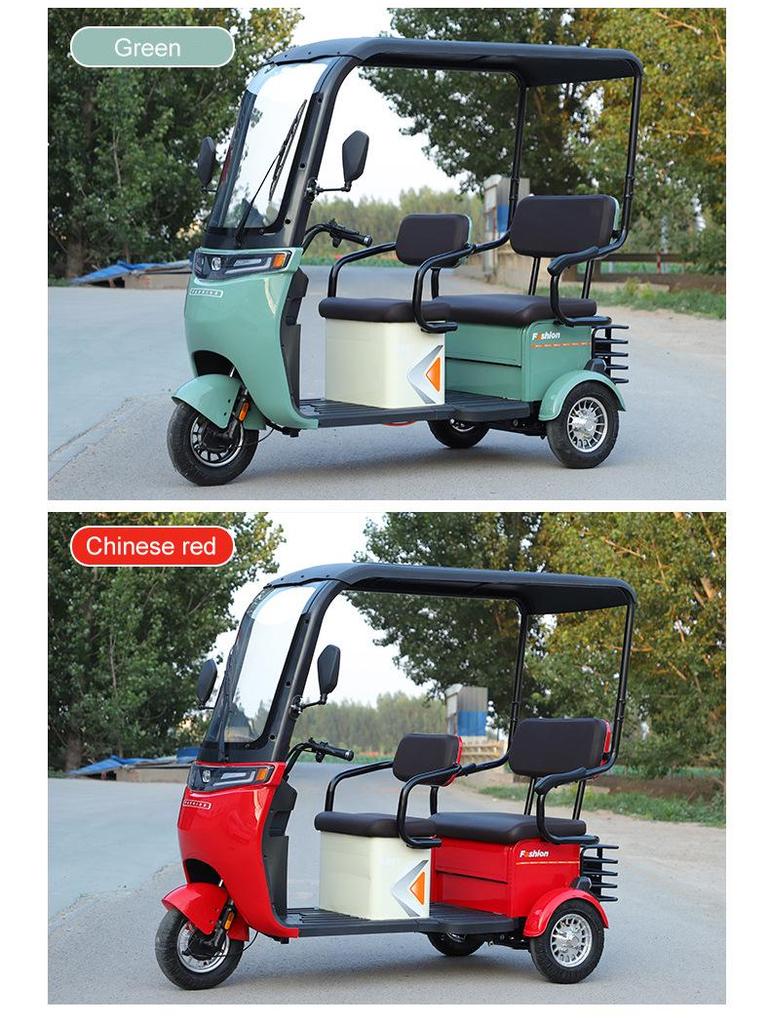 High Capacity 600 Jin Customizable Color Household Electric Passenger Tricycle for Commuting